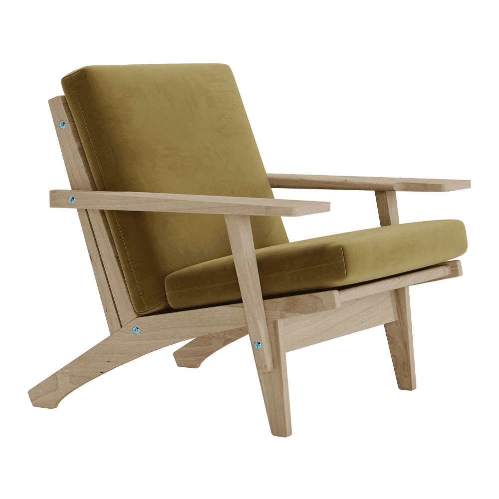 Visualizza l'immagine a schermo intero Set di cuscini per Wegner GE 370 in velluto