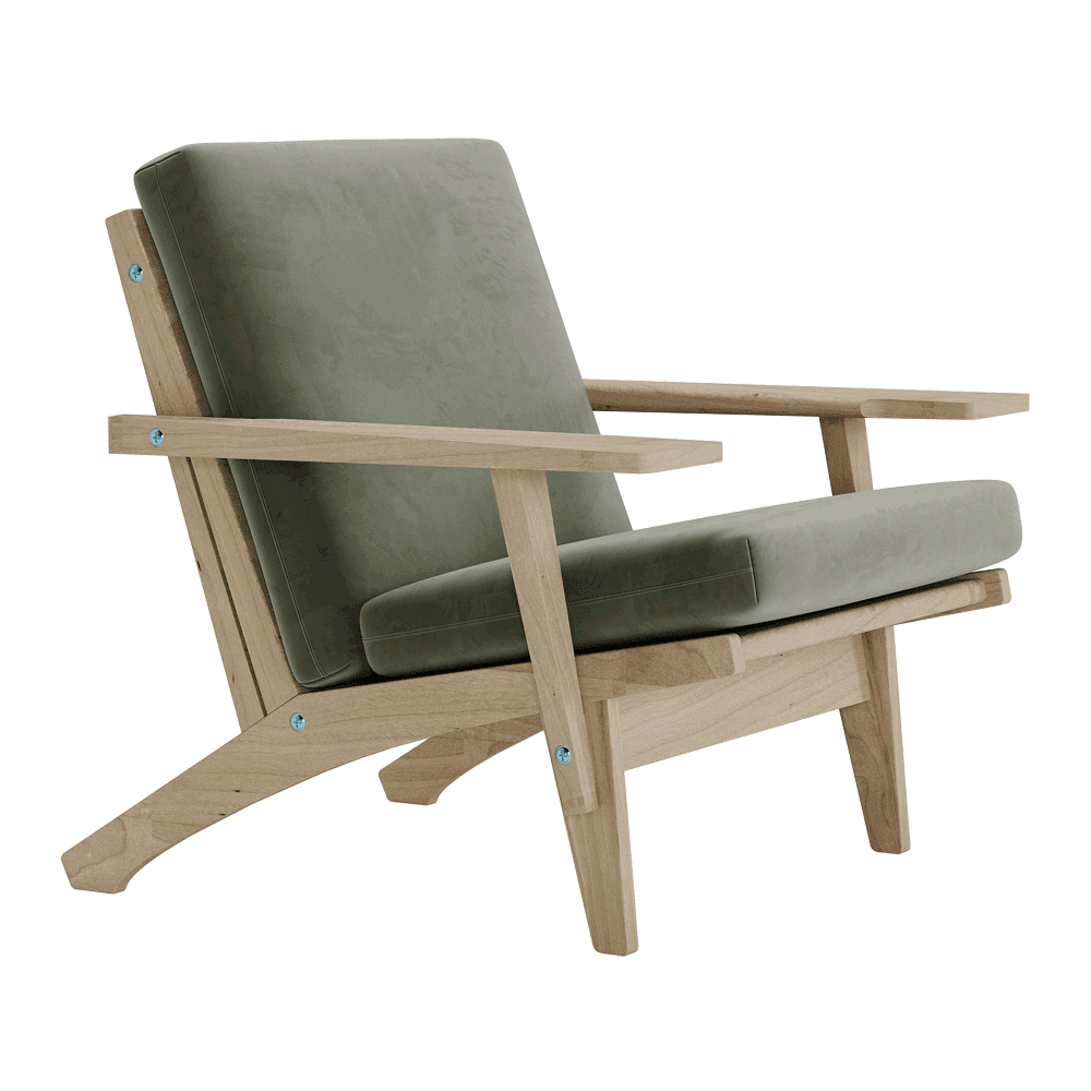 Visualizza l'immagine a schermo intero Set di cuscini per Wegner GE 370 in velluto