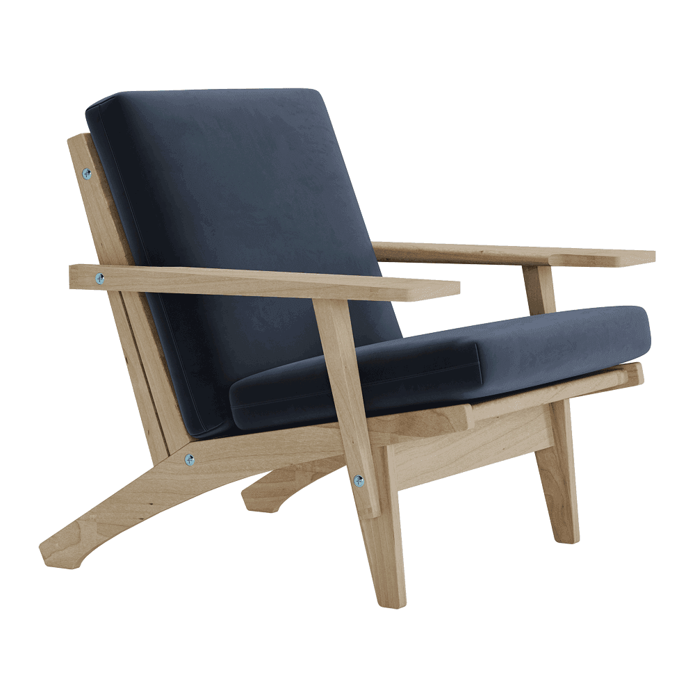 Visualizza l'immagine a schermo intero Set di cuscini per Wegner GE 370 in velluto