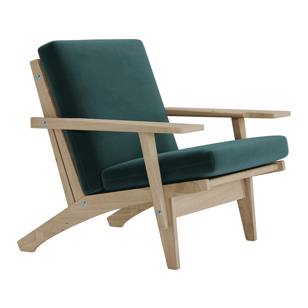 Visualizza l'immagine a schermo intero Set di cuscini per Wegner GE 370 in velluto