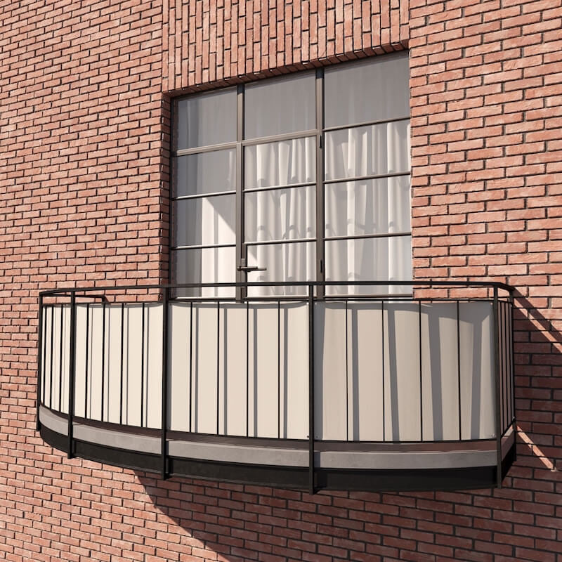 Visualizza l'immagine a schermo intero Telo frangivista per balcone in acrilico Premium
