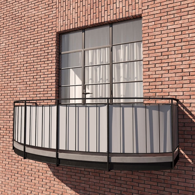Visualizza l'immagine a schermo intero Telo frangivista per balcone in acrilico Premium