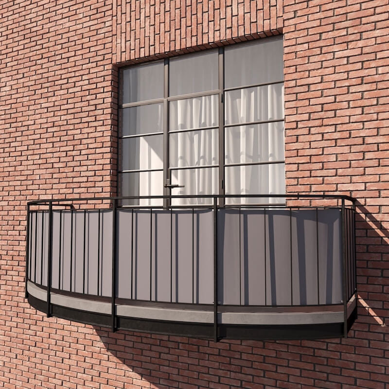 Visualizza l'immagine a schermo intero Telo frangivista per balcone in acrilico Premium