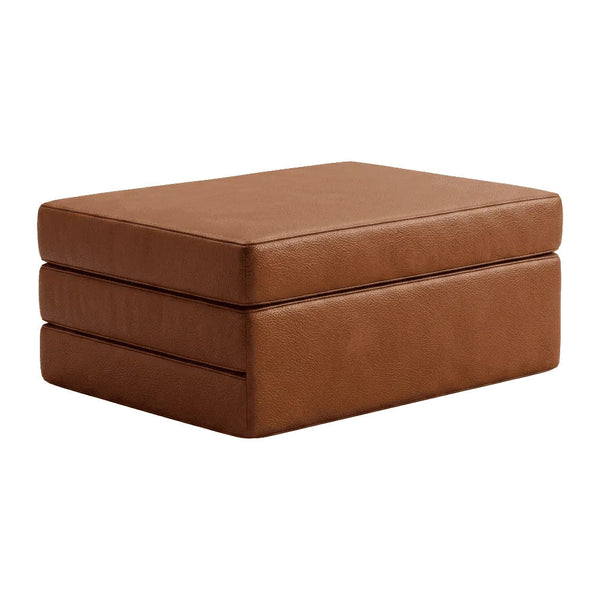 Materasso pieghevole su misura in pelle - Cognac - S3000