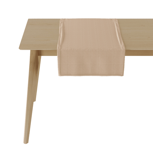 Runner da tavola in cotone panama - Crema - D1011-