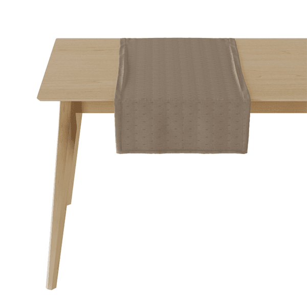 Runner da tavola in damasco egiziano - Nutmeg brown - D1052-