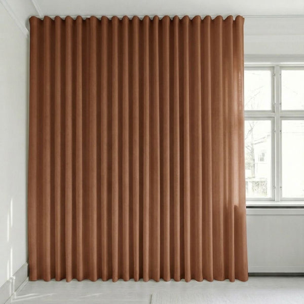 Tenda in velluto su misura – Bris - Rust - C2642