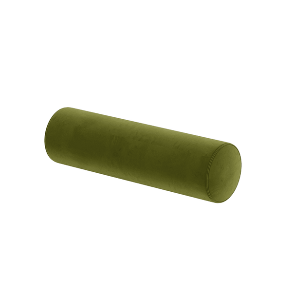 Cuscino cilindrico su misura in velluto - Olive - S6020,