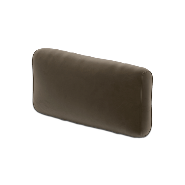 Cuscino per schienale morbido su misura in velluto - Deep gray. - S6013