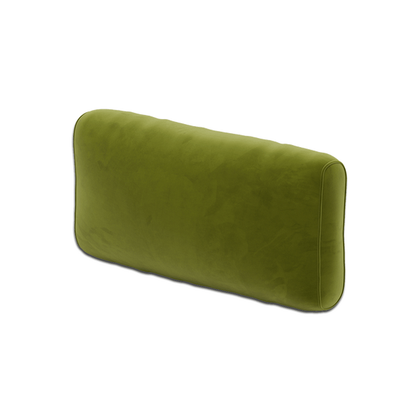 Cuscino per schienale morbido su misura in velluto - Olive. - S6020