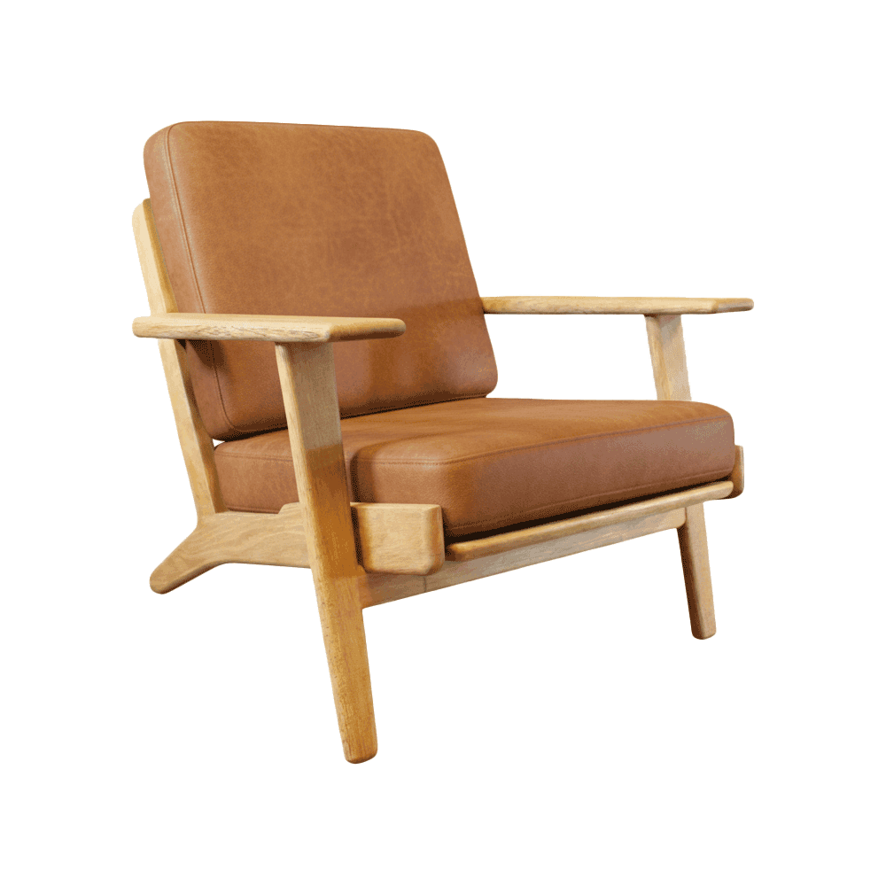 Set di cuscini per Wegner GE 240/290 in pelle