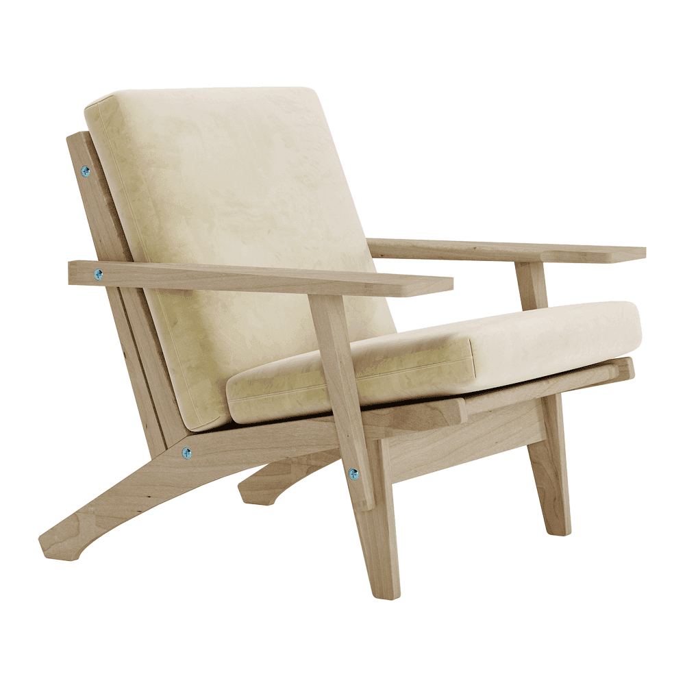 Set di cuscini per Wegner GE 370 in velluto