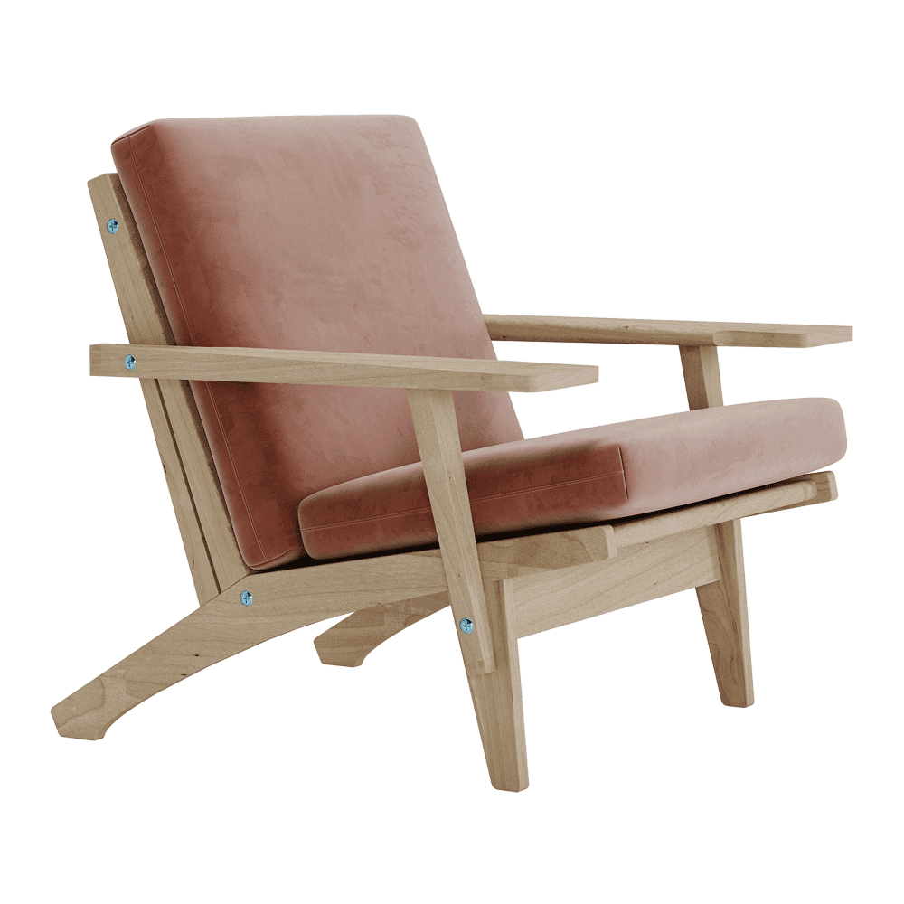 Set di cuscini per Wegner GE 370 in velluto