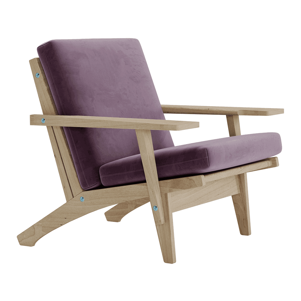 Set di cuscini per Wegner GE 370 in velluto