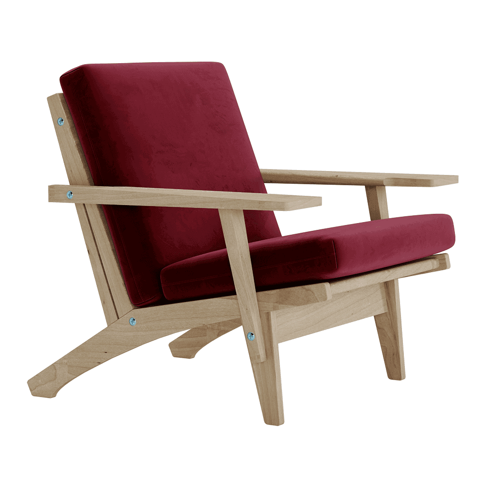 Set di cuscini per Wegner GE 370 in velluto