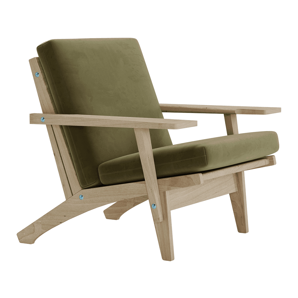 Set di cuscini per Wegner GE 370 in velluto