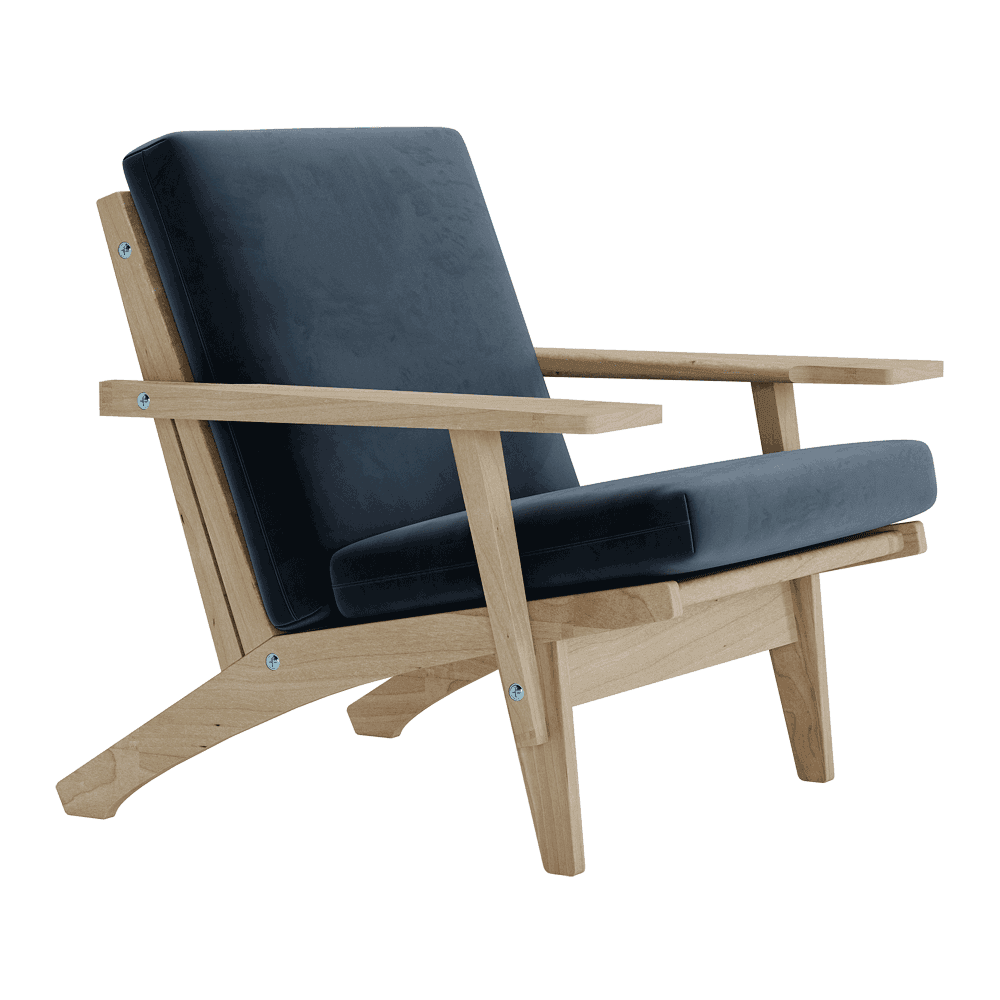 Set di cuscini per Wegner GE 370 in velluto
