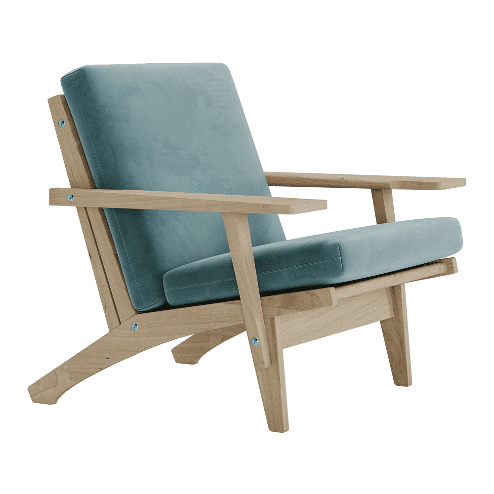 Set di cuscini per Wegner GE 370 in velluto