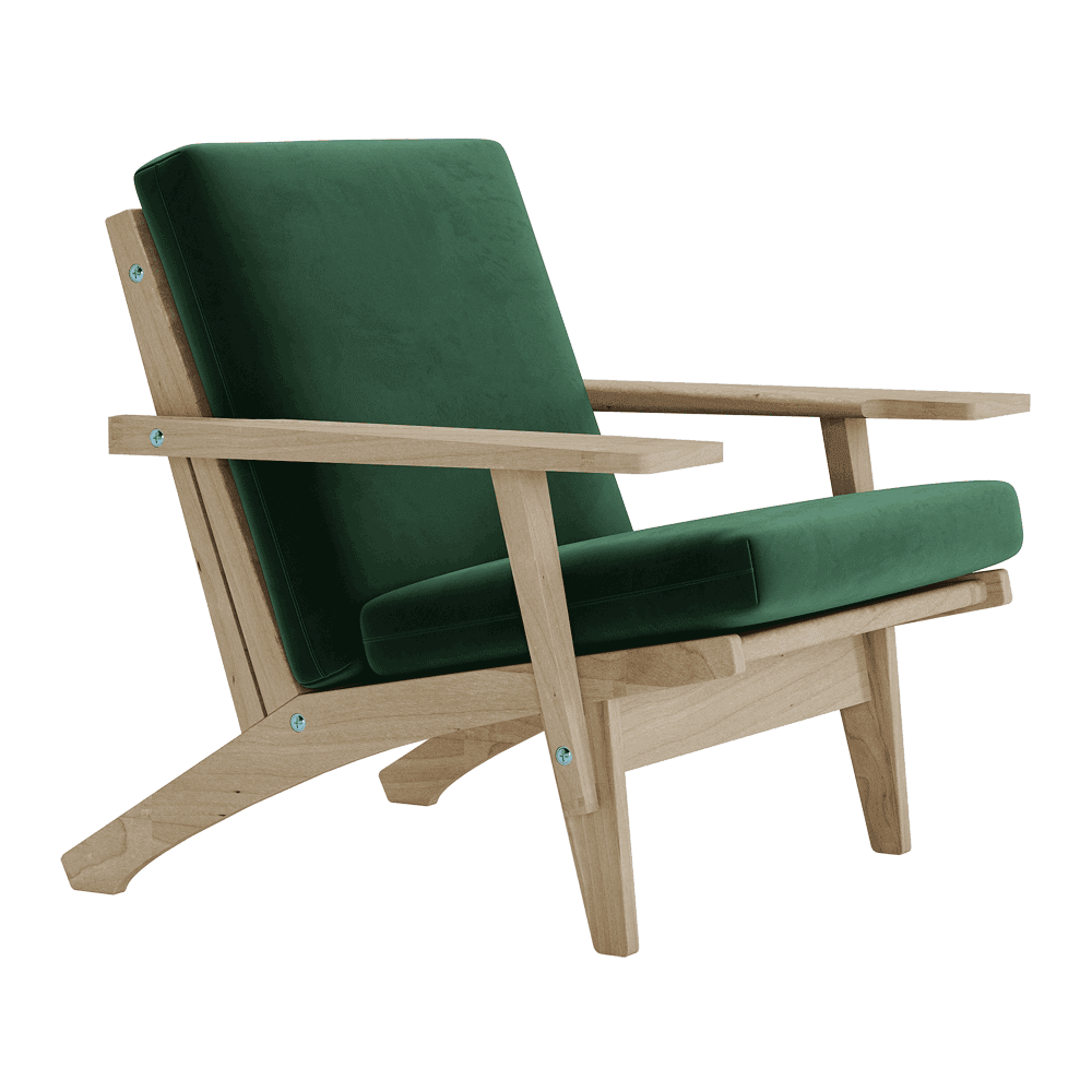 Set di cuscini per Wegner GE 370 in velluto