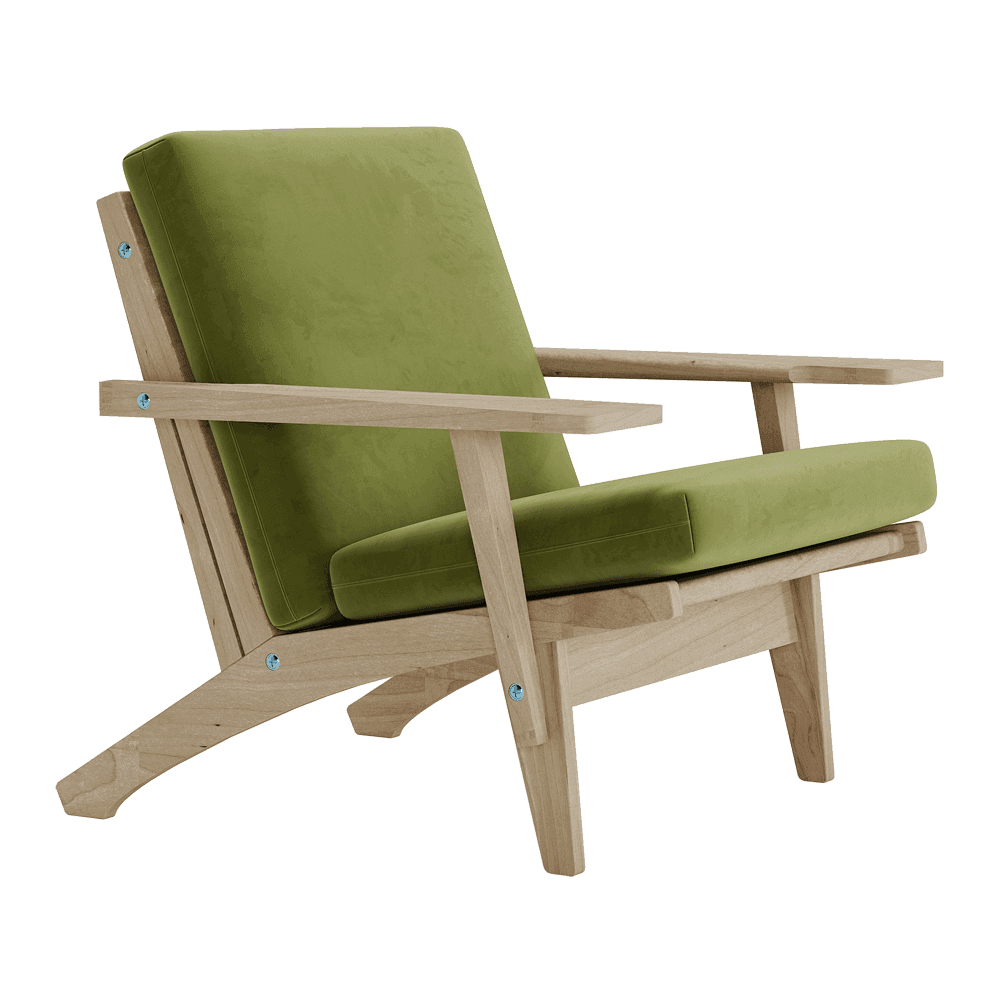 Set di cuscini per Wegner GE 370 in velluto