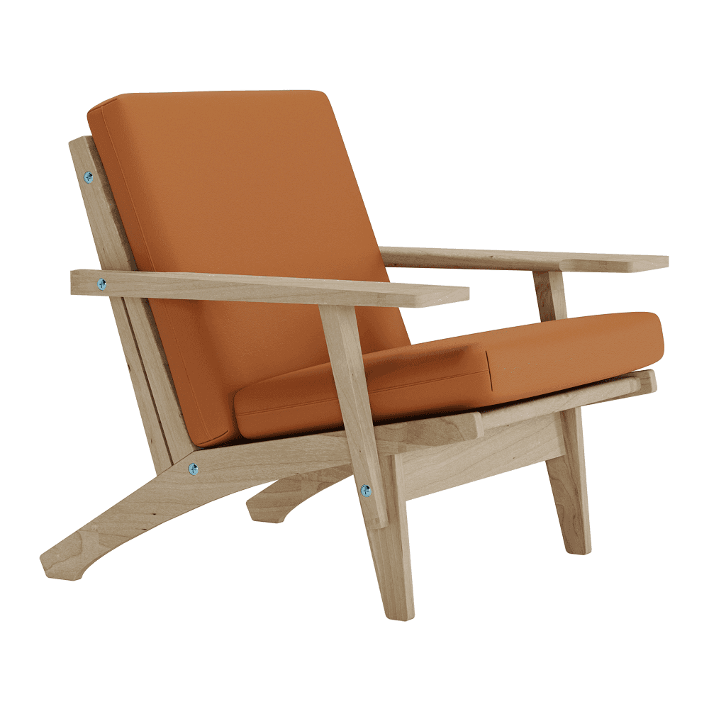 Set di cuscini per Wegner GE 370 in pelle