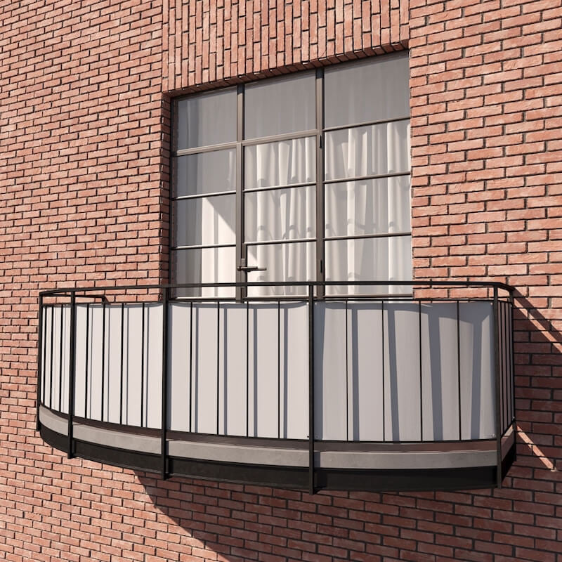Telo frangivista per balcone in acrilico Premium