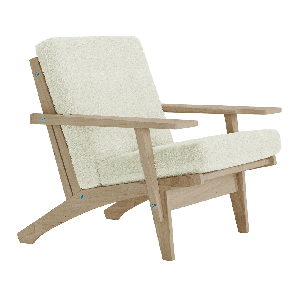 Set di cuscini per Wegner GE 370 in bouclé