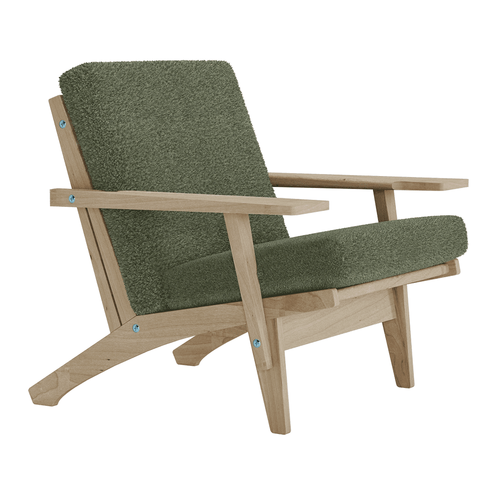 Set di cuscini per Wegner GE 370 in bouclé