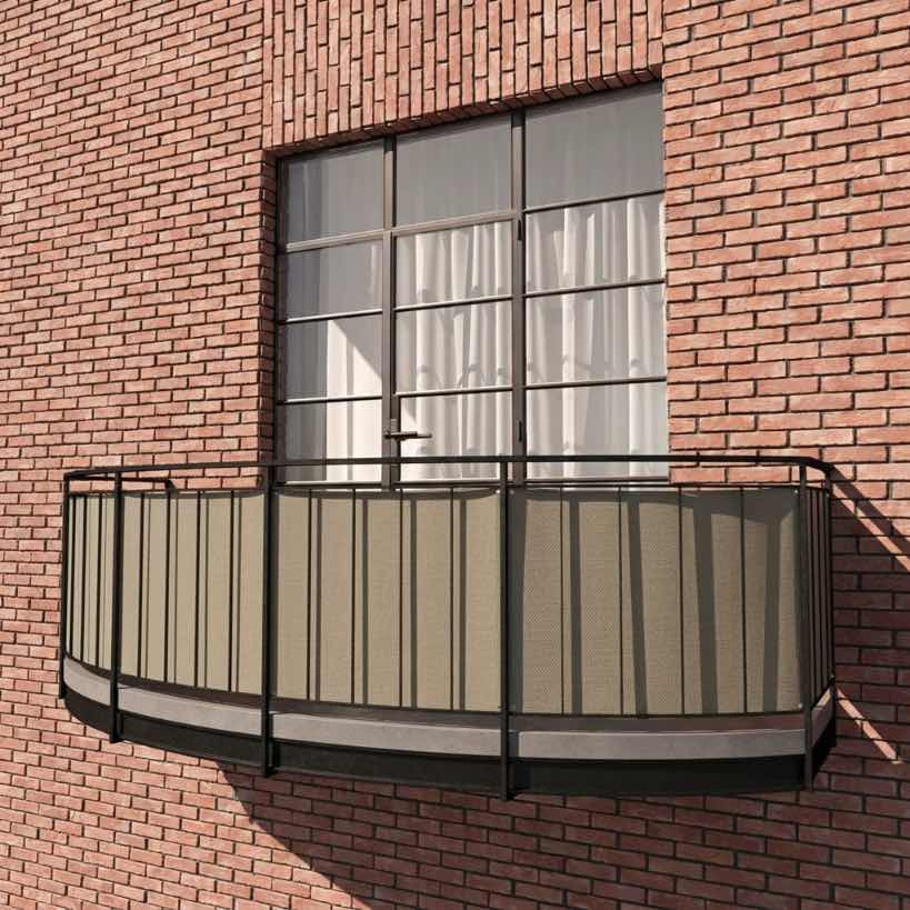 Telo frangivista per balcone in olefina Sunproof