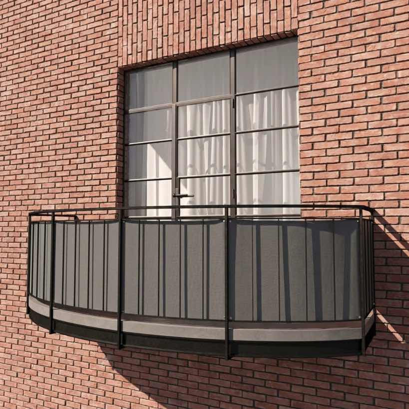Telo frangivista per balcone in olefina Sunproof