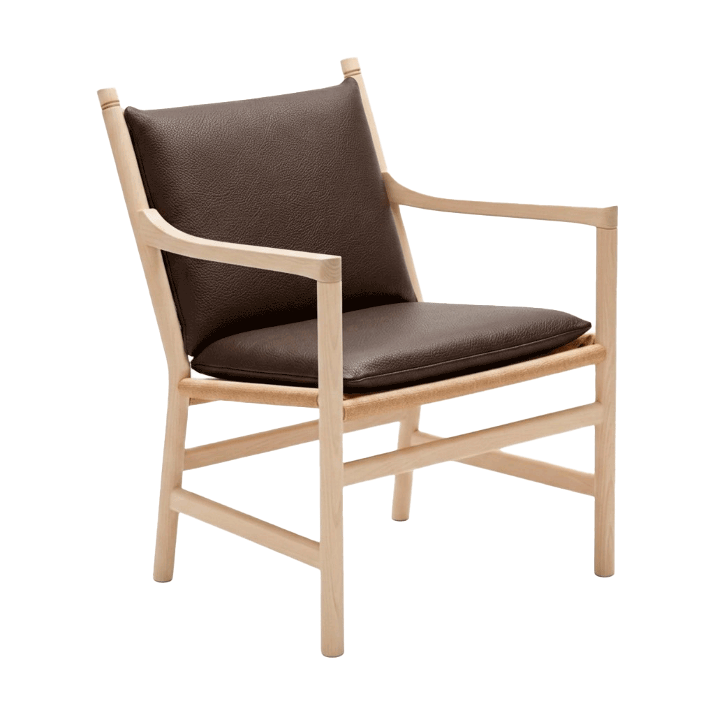 Set di cuscini per Wegner CH44 in pelle
