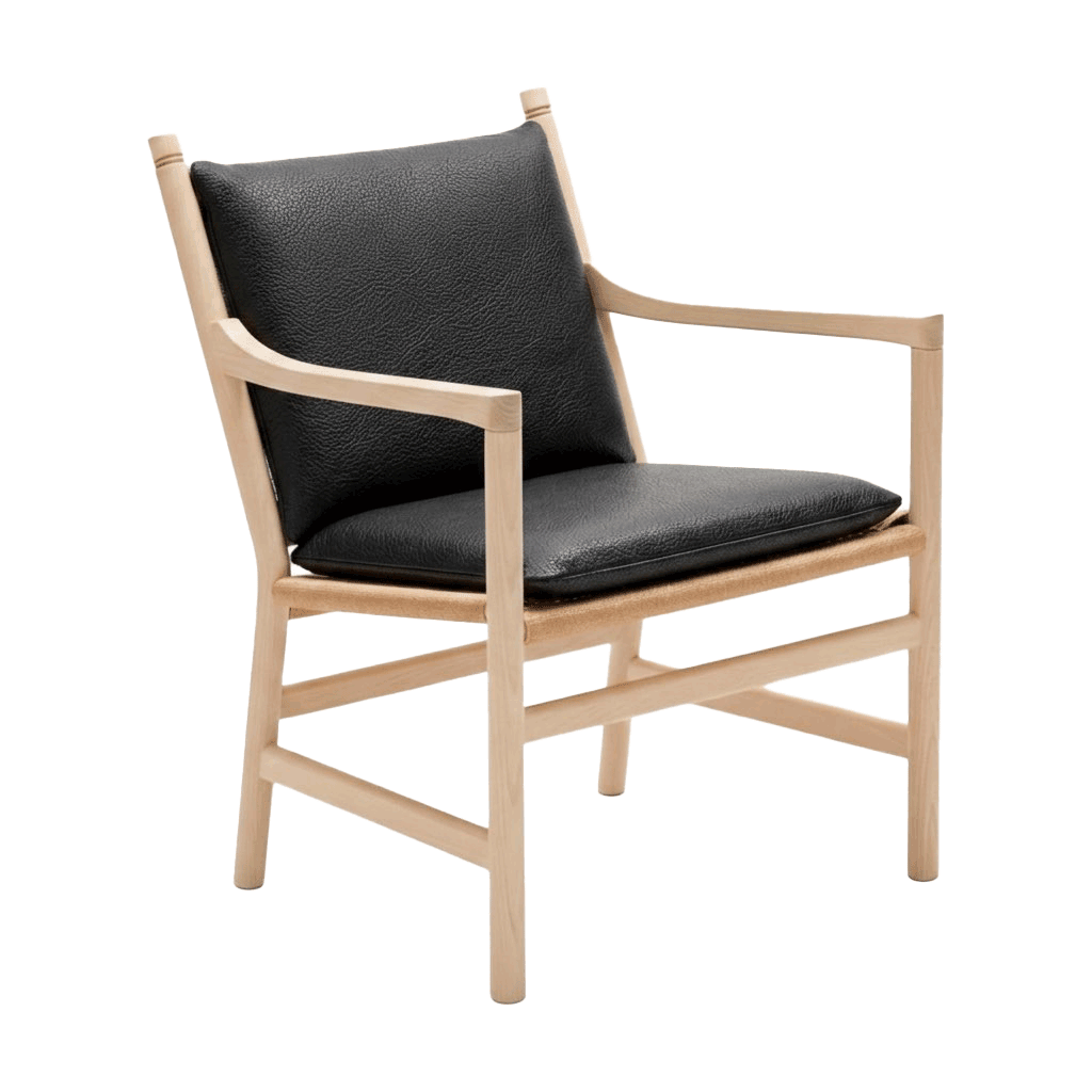 Set di cuscini per Wegner CH44 in pelle