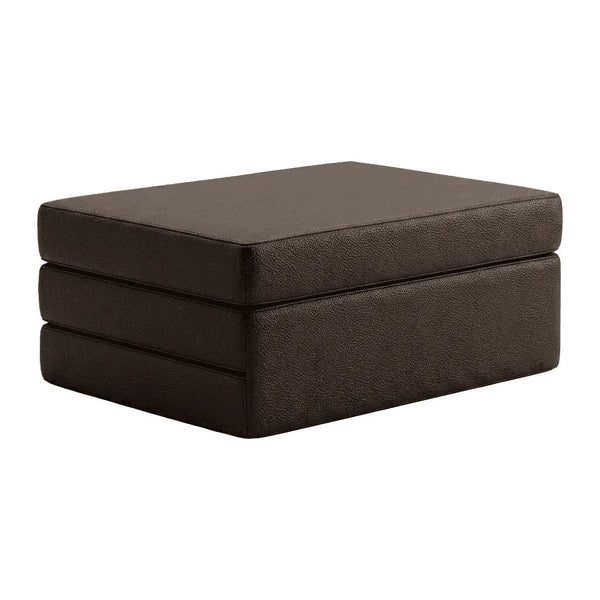 Materasso pieghevole su misura in pelle - Dark brown - S3002