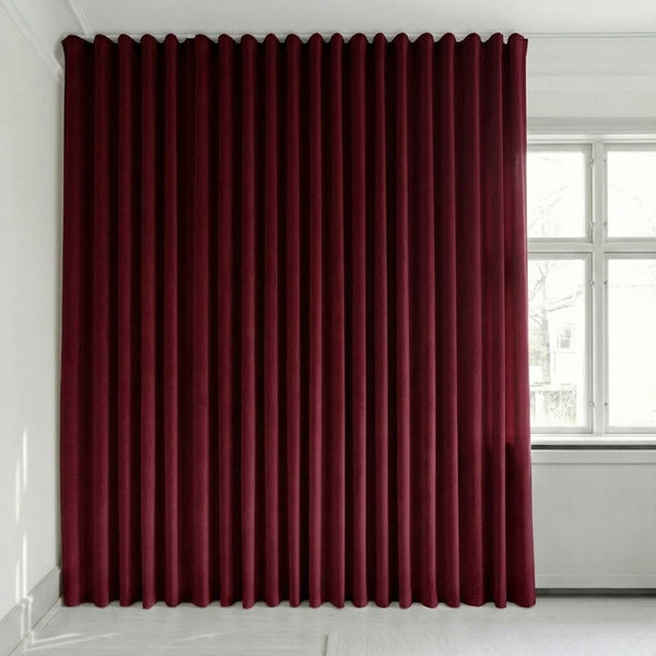 Tenda in velluto su misura – Bris - Ruby Red - C2640
