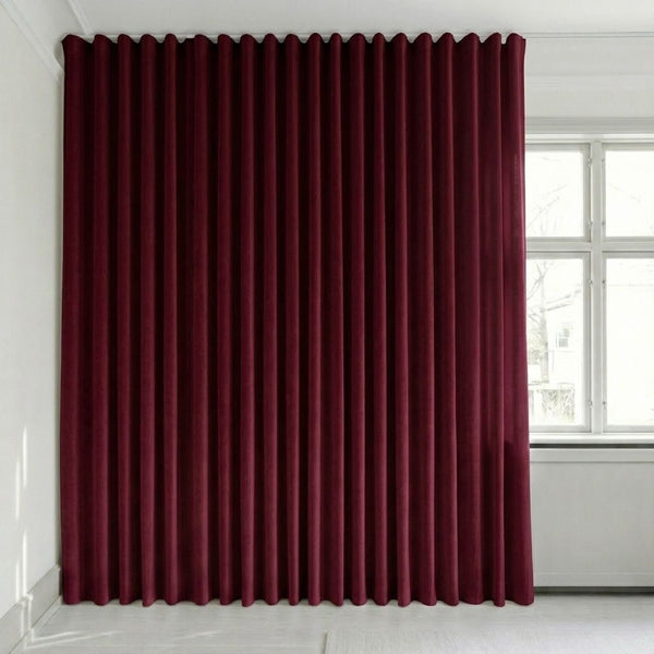 Tenda in velluto su misura – Bris - Wine Red - C2641