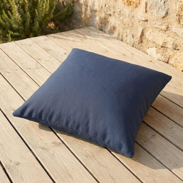 Cuscino da pavimento su misura in Sunproof - Denim - S5209.