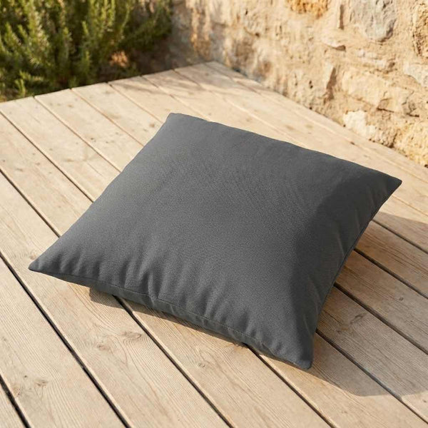 Cuscino da pavimento su misura in Sunproof - Antracite - S5207.