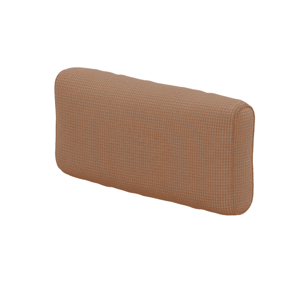 Cuscino per schienale morbido su misura in lana fantasia - Apricot Orange - S7104