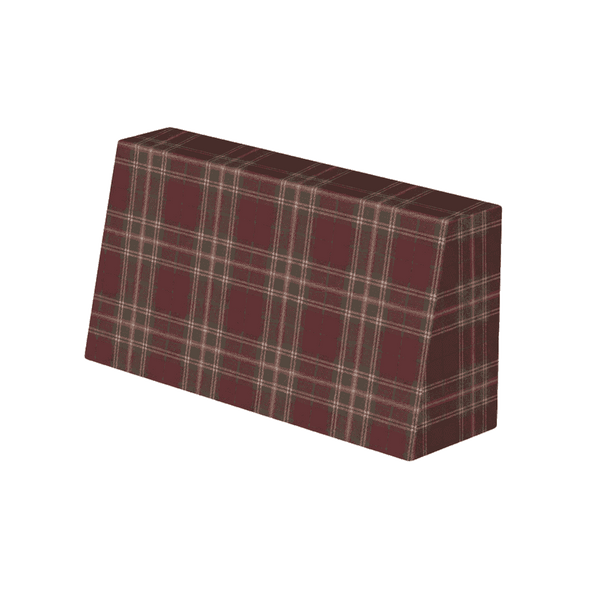 Cuscino per schienale inclinato su misura in lana fantasia - Cranberry - S7206.