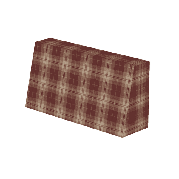 Cuscino per schienale inclinato su misura in lana fantasia - Mahogany - S7205.